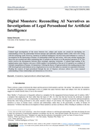 Digital Monsters: Reconciling AI Narratives as Investigations of Legal Personhood for Artificial Intelligence