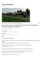 Your body can be a portable gym: how to ditch membership fees and expensive equipment