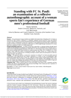 Standing with FC St. Pauli: an examination of a reflexive autoethnographic account of a woman sports fan's experience of German men's professional football