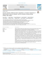 Exercise intensity influences body composition: a 6-month comparison of high-intensity interval, moderate- and low-intensity training among healthy older adults