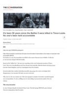 It’s been 50 years since the Balibo 5 were killed in Timor-Leste. No one’s been held accountable