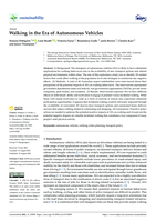 Walking in the Era of Autonomous Vehicles