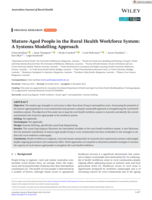 Mature-Aged People in the Rural Health Workforce System: A Systems Modelling Approach