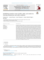 Establishing normative scores of affect, safety, and comfort for bicycling infrastructure and traffic conditions