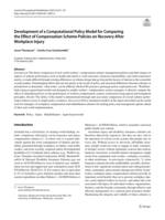 Development of a Computational Policy Model for Comparing the Effect of Compensation Scheme Policies on Recovery After Workplace Injury