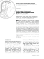 Gender-related phytochemical variation on Baccharis dracunculifolia DC. from two populations