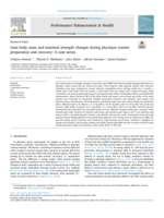 Lean body mass and maximal strength changes during physique contest preparation and recovery: A case series