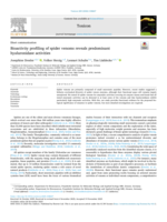 Bioactivity profiling of spider venoms reveals predominant hyaluronidase activities
