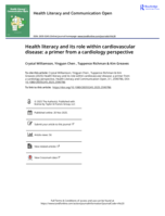 Health literacy and its role within cardiovascular disease: a primer from a cardiology perspective