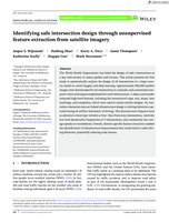 Identifying safe intersection design through unsupervised feature extraction from satellite imagery
