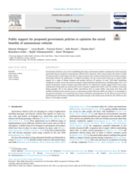 Public support for proposed government policies to optimise the social benefits of autonomous vehicles