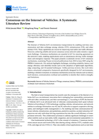 Consensus on the Internet of Vehicles: A Systematic Literature Review