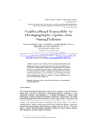 Need for a Shared Responsibility for Developing Digital Expertise in the Nursing Profession