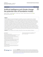 Artificial intelligence and climate change: the potential roles of foundation models