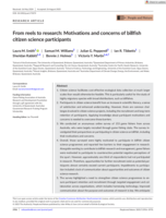 From reels to research: Motivations and concerns of billfish citizen science participants