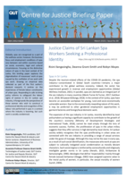 Justice Claims of Sri Lankan Spa Workers Seeking a Professional Identity