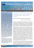 Managing leaky bodies at work and study: Improving the provision of sanitary infrastructure in male-designated toilets at higher education institutions
