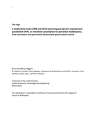 A longitudinal study (1999 and 2019) examining permanent ‘expulsionary’ punishment (PEP), or enrolment cancellation for perceived misbehaviour, from Australian and particularly Queensland government schools