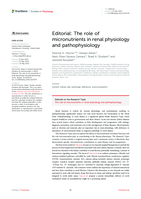 Editorial: The role of micronutrients in renal physiology and pathophysiology