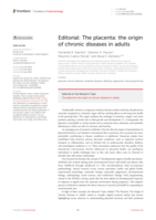 Editorial: The placenta: the origin of chronic diseases in adults