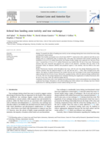 Scleral lens landing zone toricity and tear exchange