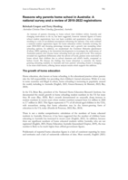 Reasons why parents home school in Australia: A national survey and a review of 2018-2022 registrations