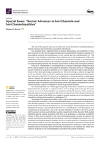 Special Issue: "Recent Advances in Ion Channels and Ion Channelopathies"