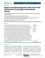 Atypical cannabinoid ligands O-1602 and O-1918 administered chronically in diet-induced obesity