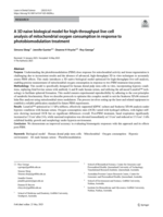 A 3D naive biological model for high-throughput live-cell analysis of mitochondrial oxygen consumption in response to photobiomodulation treatment
