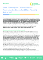 State Planning and Decarbonisation: Reviewing the Queensland State Planning Policy 2017