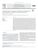 A qualitative study on young drivers’ experiences with, and perceptions of others’ engagement in, and approval of, next day drink driving
