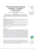 Divide and conquer (funding shortfalls) - A Sabahan social enterprise