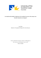 An in-depth understanding of employment role transitions for persons with Younger Onset Dementia (YOD): Experiences and supports