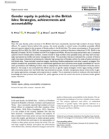 Gender equity in policing in the British Isles: Strategies, achievements and accountability
