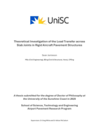 Theoretical Investigation of the Load Transfer across Slab Joints in Rigid Aircraft Pavement Structures