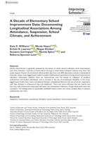 A Decade of Elementary School Improvement Data: Documenting Longitudinal Associations Among Attendance, Suspension, School Climate, and Achievement