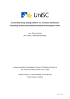 Accelerated decay testing methods for Australian hardwoods: Evaluating shallow preservative treatments in Eucalyptus nitens