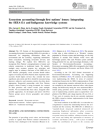 Ecosystem accounting through first nations' lenses: Integrating the SEEA-EA and Indigenous knowledge systems