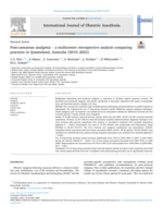 Post-caesarean analgesia – a multicentre retrospective analysis comparing practices in Queensland, Australia (2019–2022)