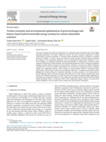 Techno-economic and environmental optimization of green hydrogen and battery-based hybrid renewable energy systems for remote sustainable solutions