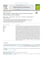 Weak evidence of a halo effect for bats at fenced conservation reserves during La Niña conditions