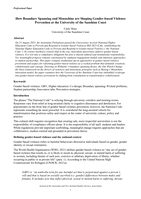 From Compliance to Creativity: How Boundary Spanning and Moonshine Are Shaping Gender-Based Violence Prevention at the University of the Sunshine Coast