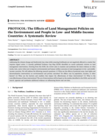 PROTOCOL: The Effects of Land Management Policies on the Environment and People in Low- and Middle-Income Countries: A Systematic Review