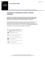 Co-design of a systematic review: a shared reflection