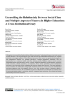 Unravelling the Relationship Between Social Class and Multiple Aspects of Success in Higher Education: A Cross-Institutional Study