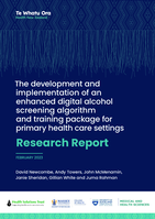 The development and implementation of an enhanced digital alcohol screening algorithm and training package for primary health care settings