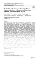 The Feasibility of Goal Management Training to Address Cognitive Impairment in an Outpatient Alcohol Treatment Population: Findings from a Novel Case Series