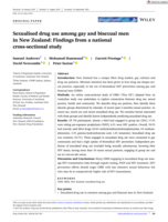 Sexualised drug use among gay and bisexual men in New Zealand: Findings from a national cross‐sectional study