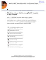 Substance misuse stories among Pacific peoples in New Zealand