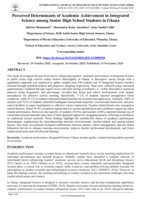 Perceived Determinants of Academic Achievement in Integrated Science among Senior High School Students in Ghana